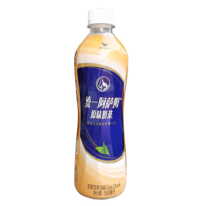 统一阿萨姆原味奶茶500ml瓶装新