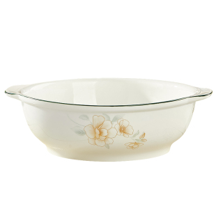 景德镇双耳大汤碗家用新款高颜值釉下彩陶瓷餐具酸菜鱼专用大汤盆