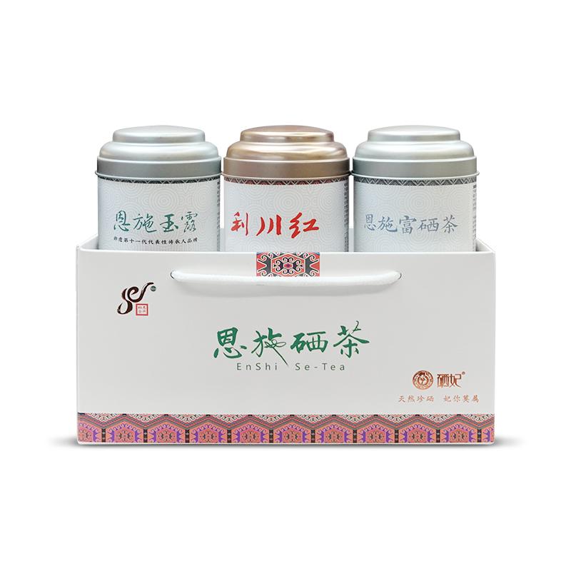 绿茶茶叶新茶恩施富硒绿茶利川红恩施玉露伴手礼盒罐装