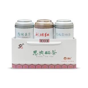 绿茶茶叶2025新茶恩施富硒绿茶利川红恩施玉露伴手礼盒罐装