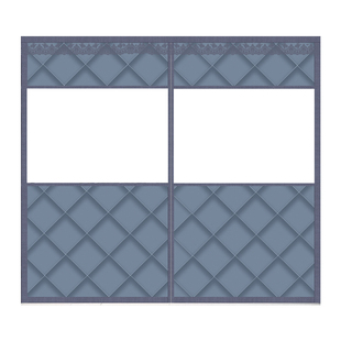 开窗透视冬季棉门帘加厚家用空调保暖隔音防风免打孔魔术贴隔断帘