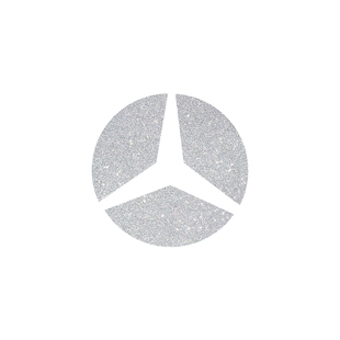 适用奔驰A级C级E级S级EQ/GLB/GLC方向盘车标钻闪贴片装饰内饰配件
