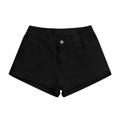 POET WONG【韩漫小牛仔】丰胯短裤 韩女zuo弊神器自带胯垫显腰细