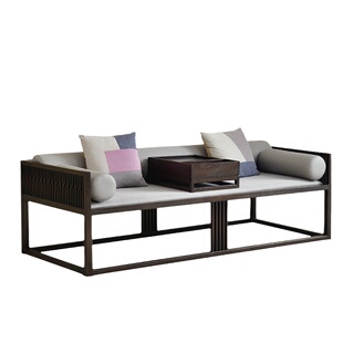 罗汉床新中式白蜡木实木沙发客厅宋代美学禅意躺椅罗汉塌贵妃床榻