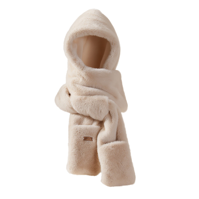 海澜之家手套帽子围巾一体