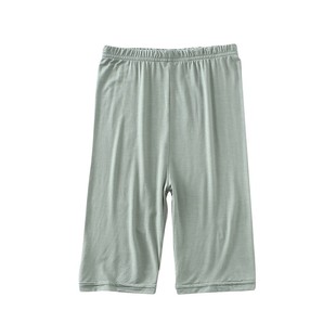 莫代尔薄款打底裤女士夏款高腰五分裤显瘦紧身裤大弹力纯色瑜伽裤