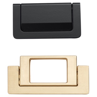 明装抽屉平拉手橱柜推拉门榻榻米隐形衣柜免打孔暗拉手折叠拉手