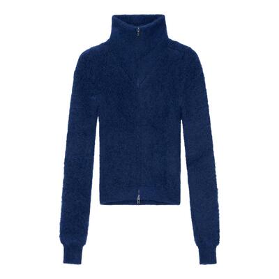 ISABEL MARANT CARDIGAN AMINA潮流高领毛绒拉链女式针织开襟衫