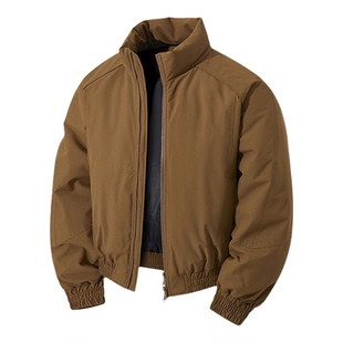 罗宾汉/ROBINHOOD港式帅气cleanfit飞行员短款立领三防夹克棉外套