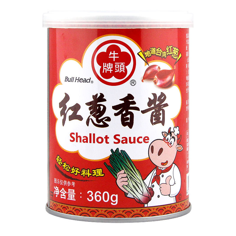 台湾360g进口拌饭牛头牌红葱香酱