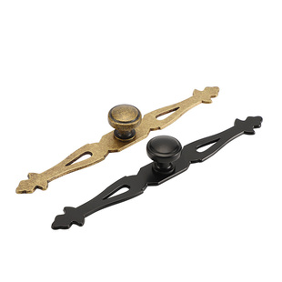 铭洁欧式古铜做旧柜门拉手美式简约门把手床头柜酒柜家具五金拉手