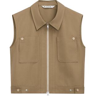 【播奥莱】播辣妹马甲女商场同款24新优雅甜酷翻领上衣BDR2MD0816