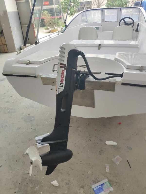 海伯电动船用推进器大功率前操船外机无刷无级变速钓鱼船马达48V