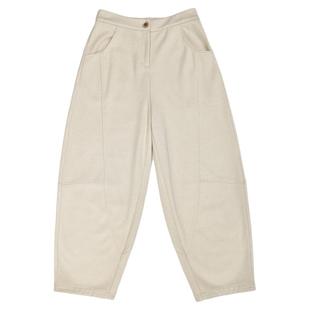 无色无味【奶油蛋黄酱】2025秋季松弛感休闲卫裤女款棉质萝卜裤子