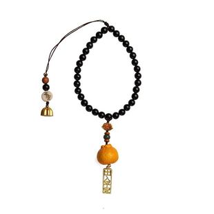 【设计师款】天然鹿角檀木汽车挂件出入平安后视镜男士高级车载饰