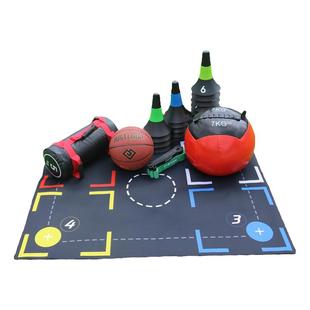 篮球训练辅助器材控球运球步伐训练静音垫假人防守人墙干扰障碍物