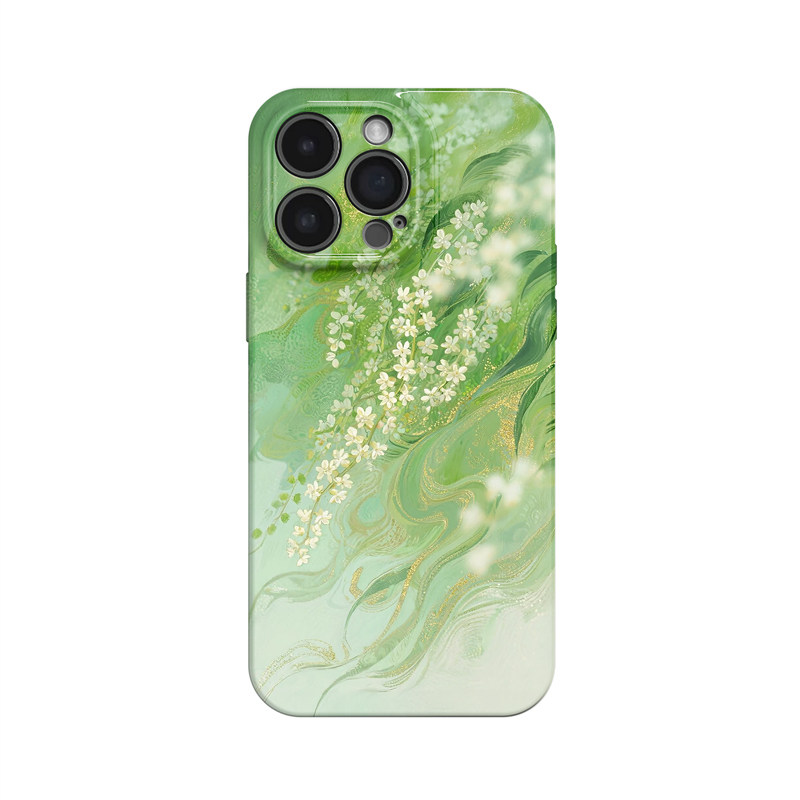 芝麻花~新中式清新复古国风ins适用iPhone16/15pro手机壳新华为mate70小米14vivoS19软iqooneo10苹果14荣耀90