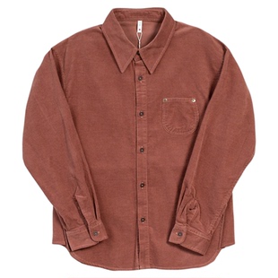 【面料就很优秀】几立新款多色百搭长袖灯芯绒纯色基础款衬衫