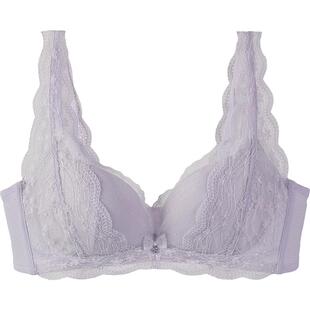 tutuanna蕾丝文胸 聚拢收副乳提托无钢圈蕾丝文胸法式防下垂胸罩