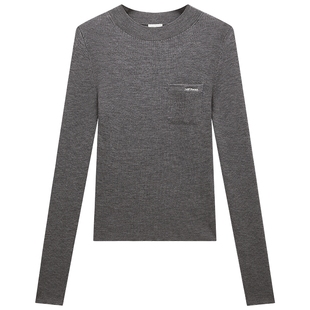 【新品】Woolmark认证OCHIRLY欧时力 100%羊毛坑条毛衣2025冬新品