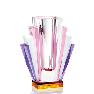 丹麦Reflections Copenhagen时尚水晶玻璃花瓶装饰插花器桌面摆件