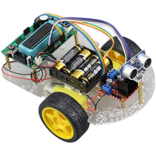 创乐博c51单片机智能小车机器人套件循迹避障遥控超声波避障蓝牙