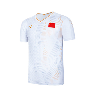 威克多VICTOR胜利T-55081中国大学生羽毛球服男女大赛服短袖速干