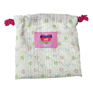 ins化妆包束口袋抽绳旅行收纳袋可爱少女心小杂物收纳包旅行便携