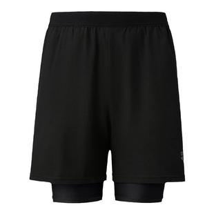 arena阿瑞娜男士新中式剪影系列透气双层包裹及膝沙滩泳裤