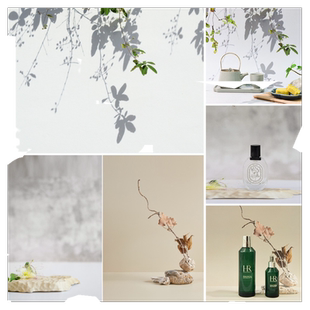 新款双面3D背景纸立体树影光影拍照道具森林阳光圣诞摄影美食美妆摆件饰品化妆品护肤品耳环香水蛋糕背景布