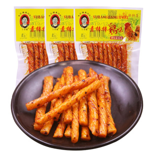棒棒鸡牛筋辣条丁大姐香辣素面筋重庆麻辣小吃儿时经典怀旧零食