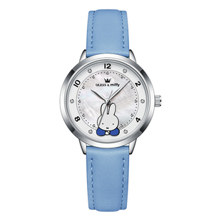 欧利时米菲兔联名初中生手表女款学生儿童女生防水石英电子表1001