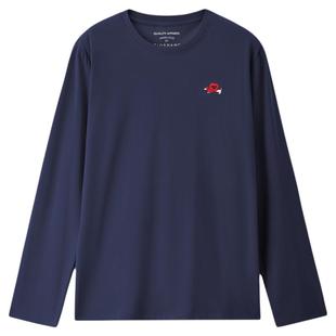 佐丹奴T恤女装纯棉腊肠小狗刺绣圆领针织长袖T恤 05395783