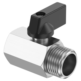 气泵迷你2分小球阀气动阀门开关3/4分牙直通双内外丝手动控制气阀