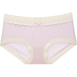 六只兔子莫代尔内裤女5A抗菌底裆三角裤大码舒适透气中腰包臀短裤