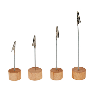 实木价格展示牌卡片桌面便签夹展示架标签夹提示牌立式面包立牌架