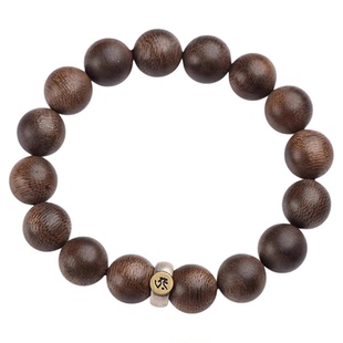 普陀山沉香木手串男款生肖本命佛转运女情侣手链佛珠文玩木制礼物