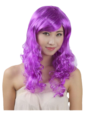炫彩彩色大波浪假发搞笑