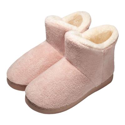 高帮防滑棉鞋雪地靴加厚棉拖鞋女