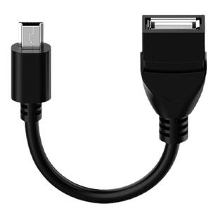 老款车载U盘转接头microUSB手机OTG连接线USB母转miniUSB母转换器