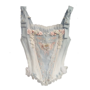 【现货】梦境之舞洛丽塔lolita花嫁 刺绣鱼骨胸衣