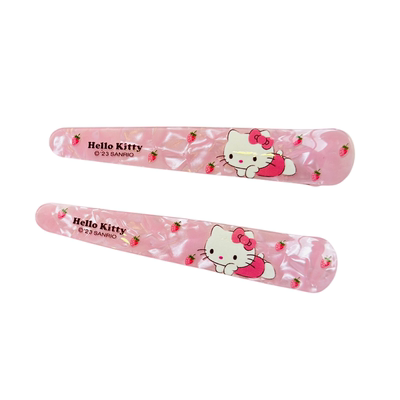 凯蒂猫鸭嘴夹樱花少女刘海一字夹