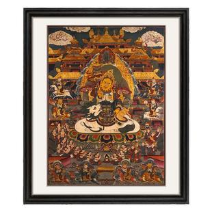 鲁大爷 实木相框唐卡装裱画框外框定制书画字画裱框国画挂墙框架