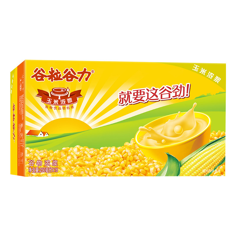 谷粒谷力玉米浓浆250ml*18盒
