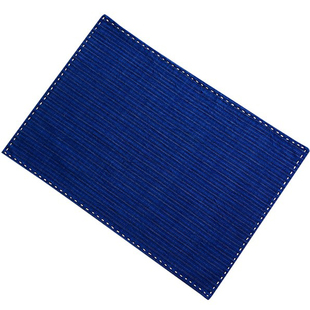 手工一针一线缝边老土布茶席 刺子绣布桌旗 棉麻桌布纯棉布香道席