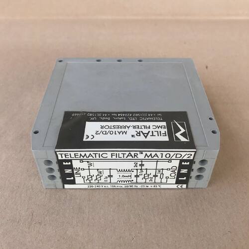 TELEMATIC FILTAR MA10D2 EMC FILTER ARRESTOR MA10D2