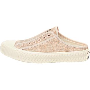 excelsior饼干鞋官方 厚底休闲女士一脚蹬半拖帆布鞋 BOLT RAFFIA