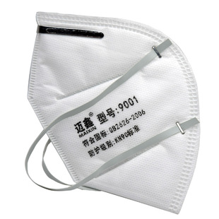 9002头戴式一次性防护口罩防飞沫雾霾透气耳带式工业车间防尘男女