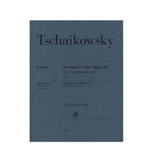 柴可夫斯基 弦乐小夜曲 C大调 op48 室内管弦乐团 分谱 亨乐原版乐谱书 Tschaikowsky Serenade C Dur Streichorchester HN1567