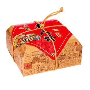 康福盛京老八件糕点新年礼盒带手提一套两盒装串门好礼包邮